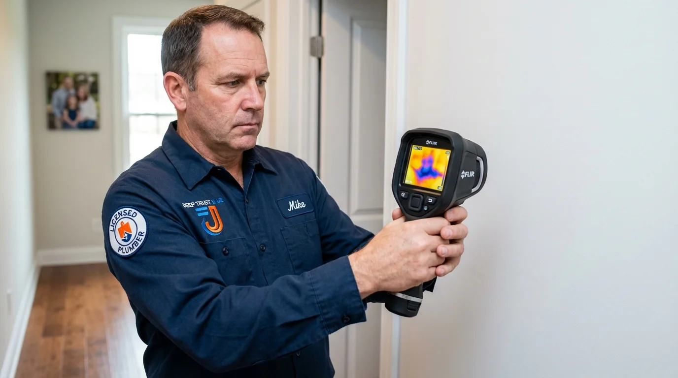 Thermal imaging leak detection by Johns Plumbing LLC in Weatherly